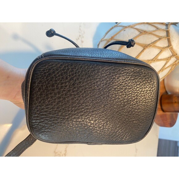 VINTAGE COACH BACKPACK BROWN PEBBLE LEATHER LUXURY SONOMA DRAWSTRING - Picture 6 of 15